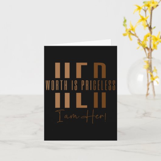 アフリカメラニンクイーンガールズアンドウォメンズメラニンB カード (黄色い花)