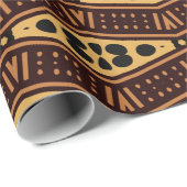 アフリカモダンの泥布の包装紙 ラッピングペーパー (ロールコーナー)
