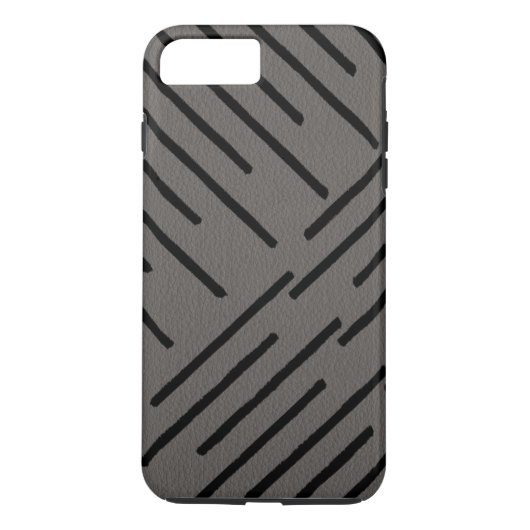 アフリカモダンの部族ライングレーレザールック Case-Mate iPhoneケース (裏面)