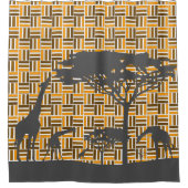 アフリカモダンパターン:  あらためてアフリカ シャワーカーテン (正面)