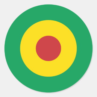 アフリカモダンラウンドステッカー ラウンドシール