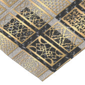 アフリカモダン抽象デザイン ショートテーブルランナー (コーナー)