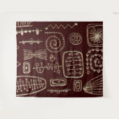 アフリカモチーフプリント タペストリー (正面(横))