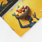 アフリカユニークのアートワーク、ブランケットのホームデコール フリースブランケット (角)