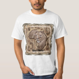 アフリカライオンの地図Tシャツ Tシャツ
