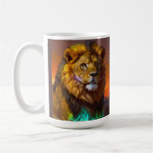 アフリカライオンの日の出 コーヒーマグカップ (左)