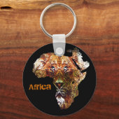 アフリカライオンキーチェーン キーホルダー (正面)