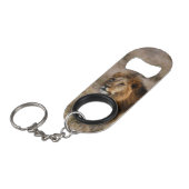 アフリカライオンミニボトルオープナー（キーチェーン付き） キーホルダー栓抜き (正面アングル)