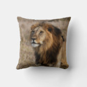 アフリカライオン装飾用クッション クッション (裏面)