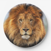 アフリカライオン1 ペーパープレート (正面)