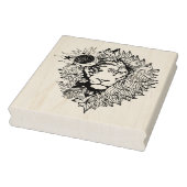 アフリカライオン・アニマルアートカラーリングページ ラバースタンプ (スタンプ)