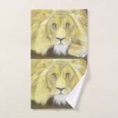アフリカライオン バスタオルセット (ハンドタオル)