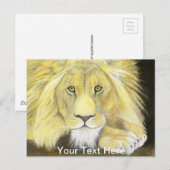 アフリカライオン ポストカード (正面/裏面)