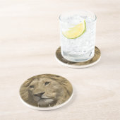アフリカライオン, Panthera leo, の肖像 コースター (側面)