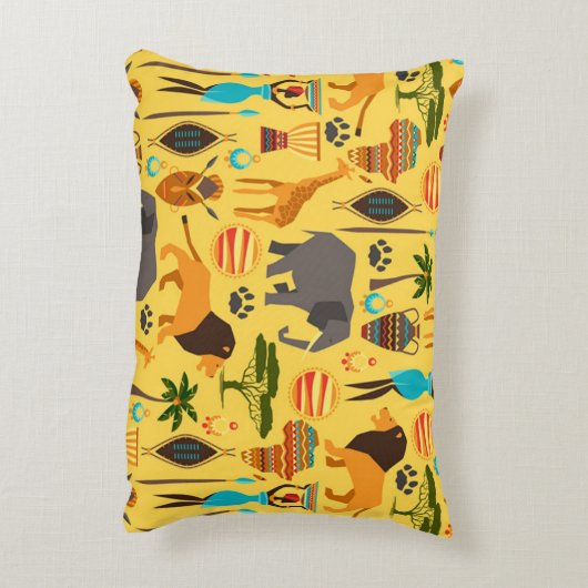 アフリカライフスタイル アクセントクッション (裏面(縦))