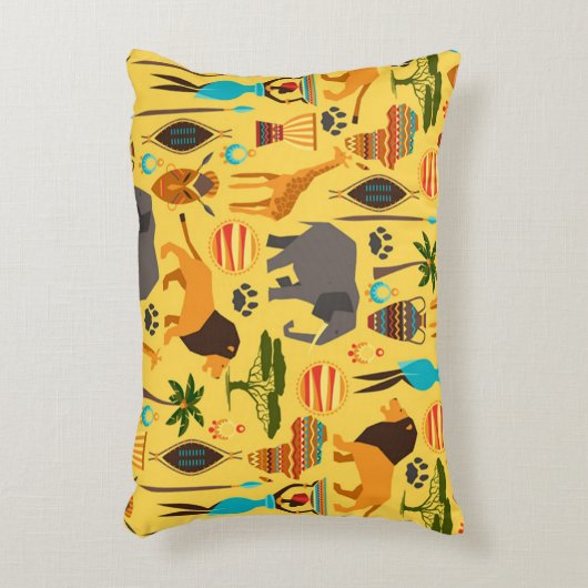 アフリカライフスタイル アクセントクッション (正面(垂直))