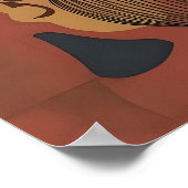 アフリカリズム:抽象芸術マスクパターン ポスター (角)