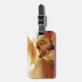 アフリカリラックスのライオン ラゲッジタグ (正面縦)