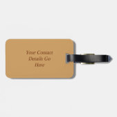 アフリカリラックスのライオン ラゲッジタグ (裏面横)