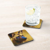 アフリカワイルドドッグアート コースター (右側)