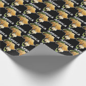 アフリカワイルドライフコンティントホワイト文字ライノカーフ ラッピングペーパー (角)