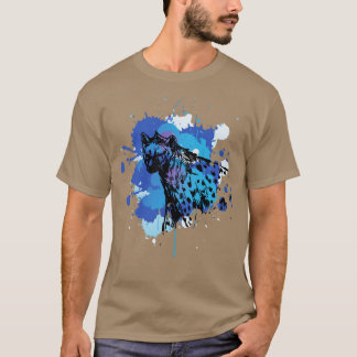 アフリカワイルドライフサファリ動物ギフトハイエナ Tシャツ