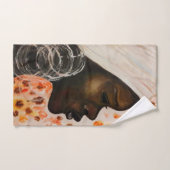 アフリカンかわいらしドウーマンバスタオル バスタオルセット (ハンドタオル)