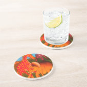 アフリカンアニマルアートプリント コースター (側面)