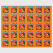 アフリカンアニマルアートプリント ラッピングペーパー (フラット)