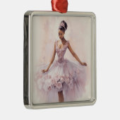 アフリカンアメリカシュガープラムパープルフローラツツ メタルオーナメント (右)