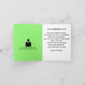 アフリカンアメリカズスーツ&タイハッピーバースデーガイ カード (内部)