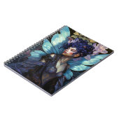 アフリカンアメリカブラックフェアリーファンタジーアート ノートブック (左側)