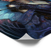 アフリカンアメリカブラックフェアリーファンタジーアート ポスター (角)