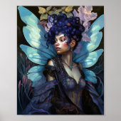 アフリカンアメリカブラックフェアリーファンタジーアート ポスター (正面)