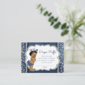 アフリカンアメリカンガールおむつラッフルチケット エンクロージャーカード (スタンド正面)