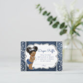 アフリカンアメリカンガールおむつラッフルチケット エンクロージャーカード (スタンド正面)