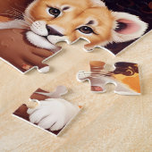 アフリカンアメリカンガールパズル ジグソーパズル (側面)