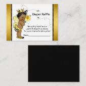 アフリカンアメリカンガールビーオムツラッフルチケット エンクロージャーカード (正面/裏面)