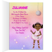 アフリカンアメリカンガールフェアリープリンセスバレリーナ (内側 (右))