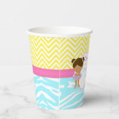 アフリカンアメリカンガールプールパーティーバッシュパーティー 紙コップ (右)