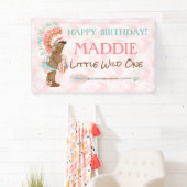 アフリカンアメリカンガールヘアドレス先住民アメリカン 横断幕 (インサイチュ)