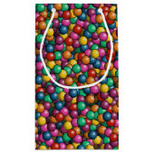 アフリカンアメリカンガール誕生日 スモールペーパーバッグ (裏面)