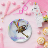 アフリカンアメリカンガール誕生日 ペーパープレート (パーティー)