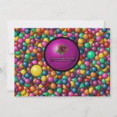 アフリカンアメリカンガール誕生日 招待状 (裏面)