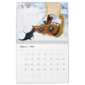 アフリカンアメリカンキッズ2026 カレンダー (2月 2026)