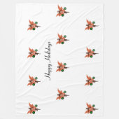 アフリカンアメリカンクリスマスフェアリーフリースブランケット フリースブランケット (正面)