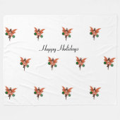 アフリカンアメリカンクリスマスフェアリーフリースブランケット フリースブランケット (正面(横))