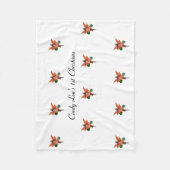 アフリカンアメリカンクリスマスフェアリーベビーブランケット フリースブランケット (正面)