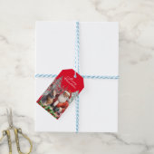 アフリカンアメリカンサンタギフトラベル ギフトタグ (より糸付き)