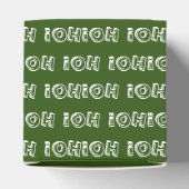 アフリカンアメリカンサンタクリスマスホリデーパーティー フェイバーボックス (上部)